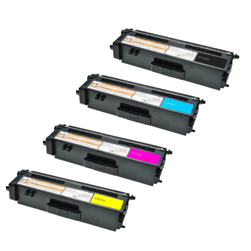 PixoJet Brother TN328 XXL verdipakke - 4 stk.