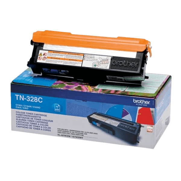 Brother Original TN328C XXL cyan toner | Innhold: 6000 sider
