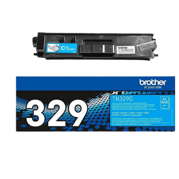 Brother Original TN329C XXL cyan toner | Innhold: 6000 sider