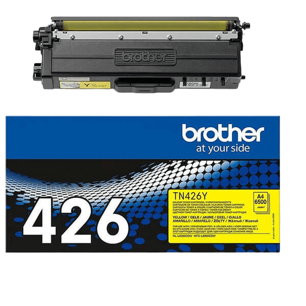 Brother Original TN426Y XXL gul toner | Innhold: 6500 sider