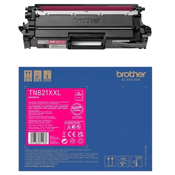 Brother Original TN821XXLM XXL magenta toner | Innhold: 12000 sider