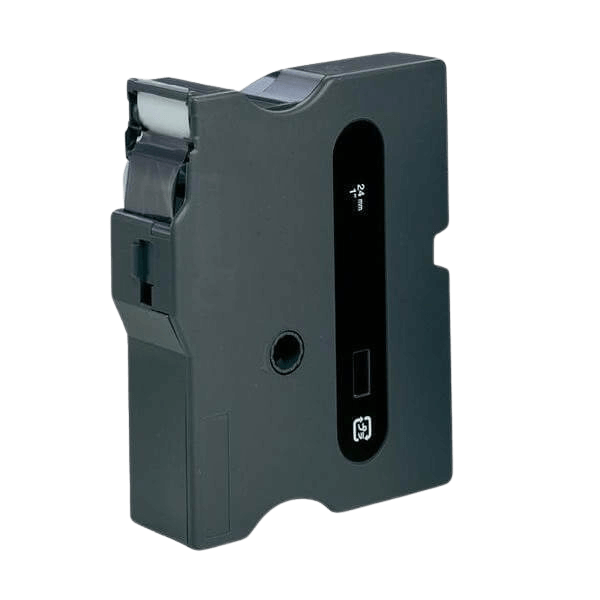 PixoJet Brother TX451 24 mm x 15 m Svart tekst / rød teip