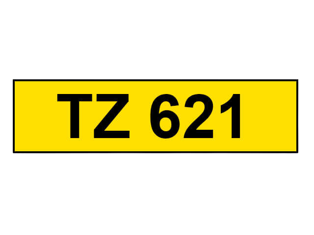 PixoJet Brother TZe-621 9 mm x 8 m Svart tekst / gul teip