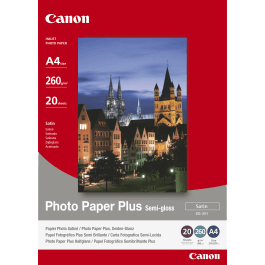 Canon SG-201 halvblankt fotopapir Plus A4, 20 ark (1686B021)