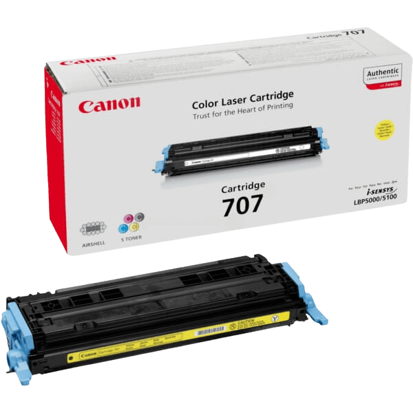 Canon Original 707 9421A004 gul toner | Innhold: 2000 sider