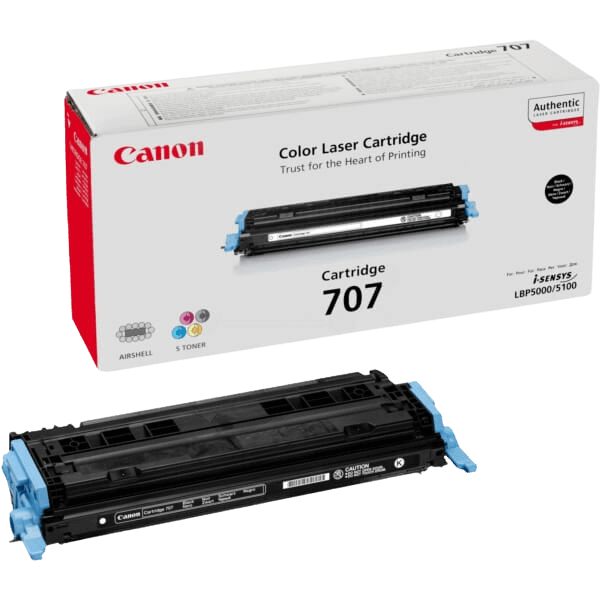 Canon Original 707 9424A004 svart toner | Innhold: 2500 sider