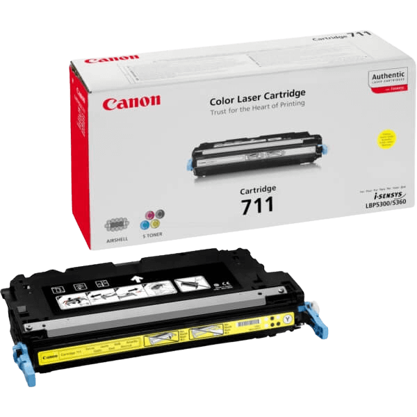 Canon Original 711Y 1657B002 gul toner | Innhold: 6000 sider