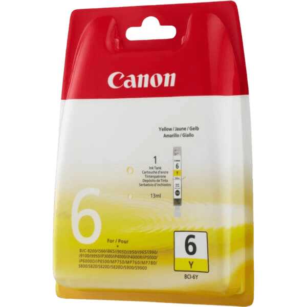 Canon Original BCI-6Y 4708A002 gul blekkpatron | Innhold: 13 ml.