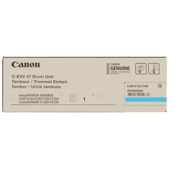 Canon Original C-EXV47C 8521B002 cyan trommel | Innhold: 33000 sider