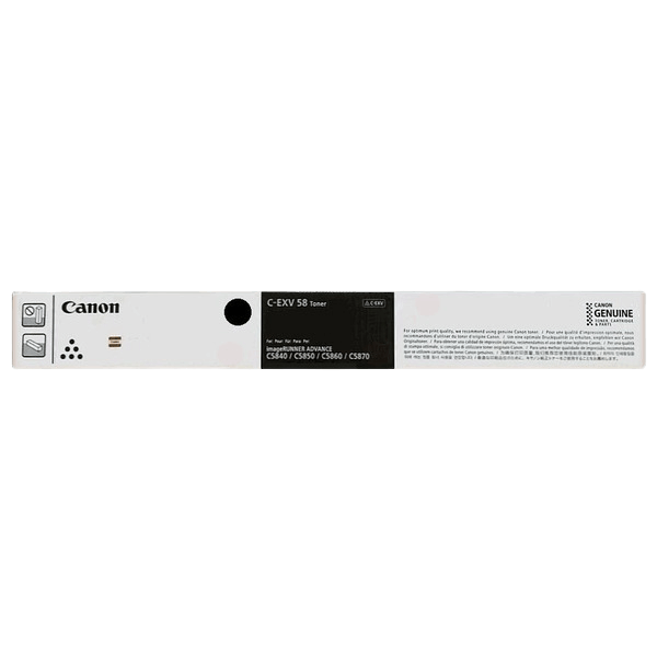 Canon Original C-EXV58 BK 3763C002 XL svart toner | Innhold: 71000 sider