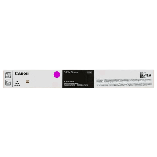 Canon Original C-EXV58 M 3765C002 XL magenta toner | Innhold: 60000 sider