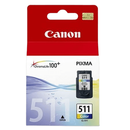 Canon Original CL-511 2972B001 3 farger i én blekkpatron | Innhold: 9 ml.