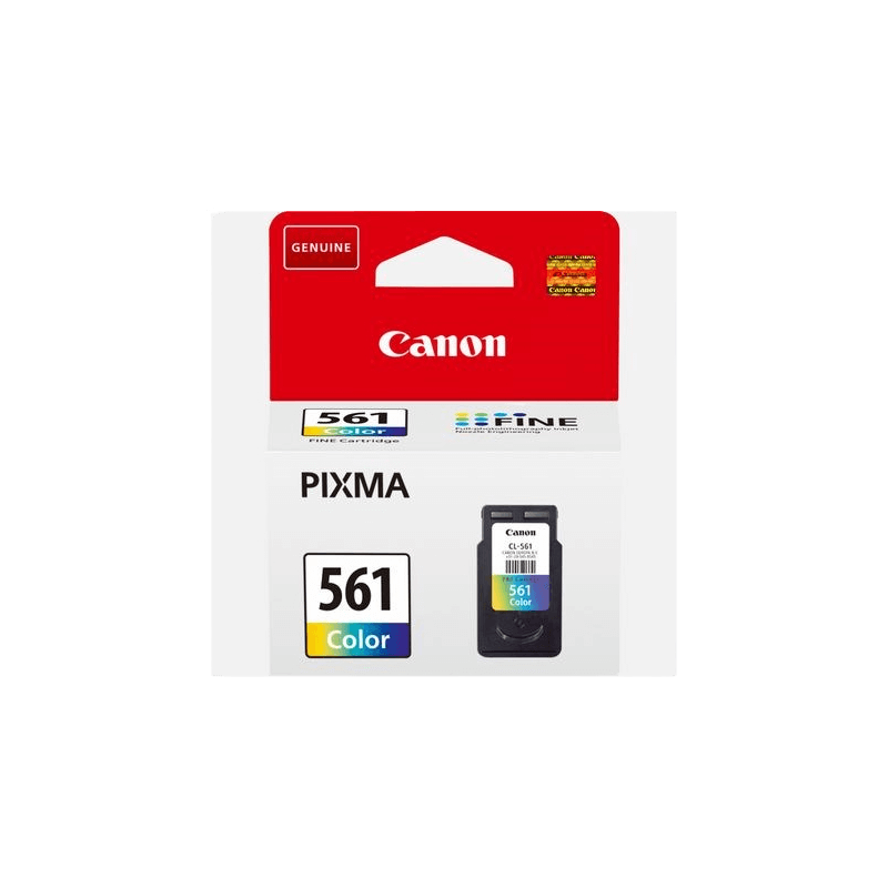 Canon Original CL-561 3731C001 3 farger i én blekkpatron | Innhold: 8 ml.