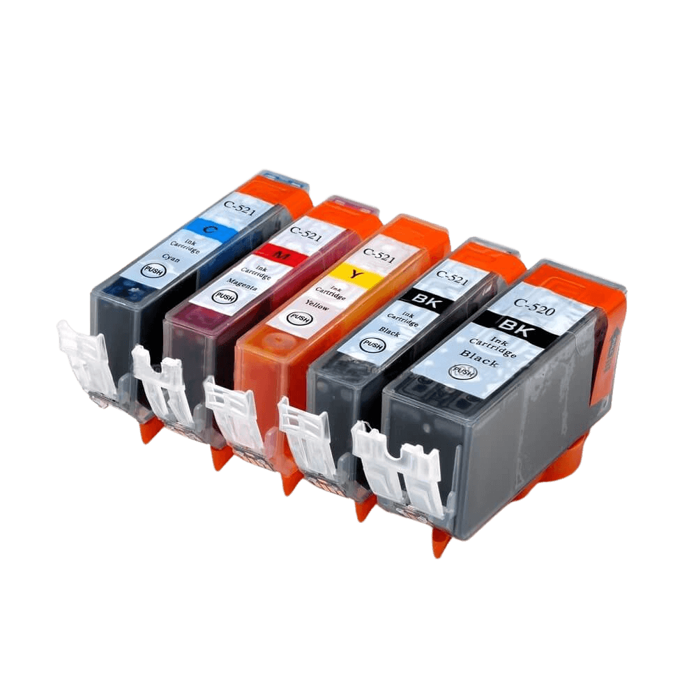PixoJet Canon CLI-521 verdipakke - 5 stk.