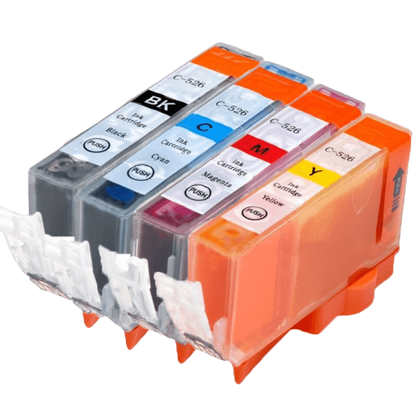 PixoJet Canon CLI-526 verdipakke - 4 stk.