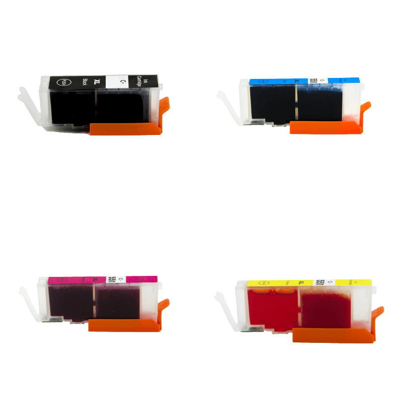 PixoJet Canon CLI-551XL verdipakke - 4 stk.