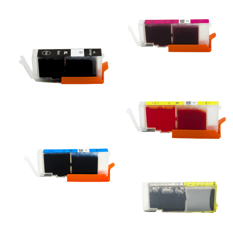 PixoJet Canon CLI-551XL verdipakke - 5 stk.