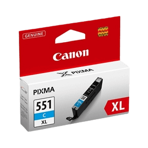 Canon Original CLI-551XLC 6444B001 cyan blekkpatron | Innhold: 11 ml.