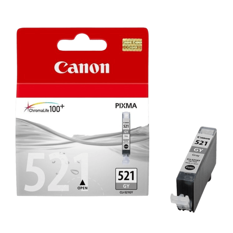 Canon Original CLI521GY 2937B001 grå blekkpatron | Innhold: 9 ml.