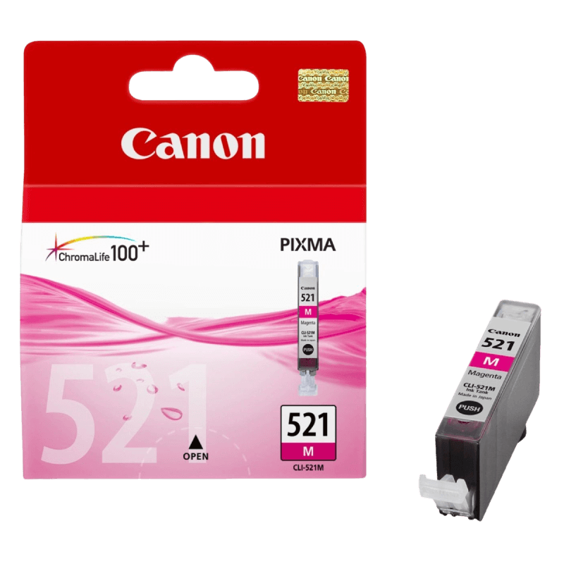 Canon Original CLI521M 2935B001 magenta blekkpatron | Innhold: 9 ml.