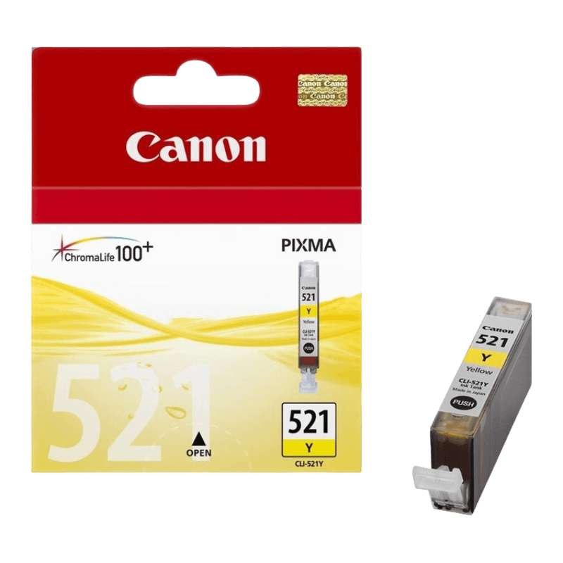 Canon Original CLI521Y 2936B001 gul blekkpatron | Innhold: 9 ml.