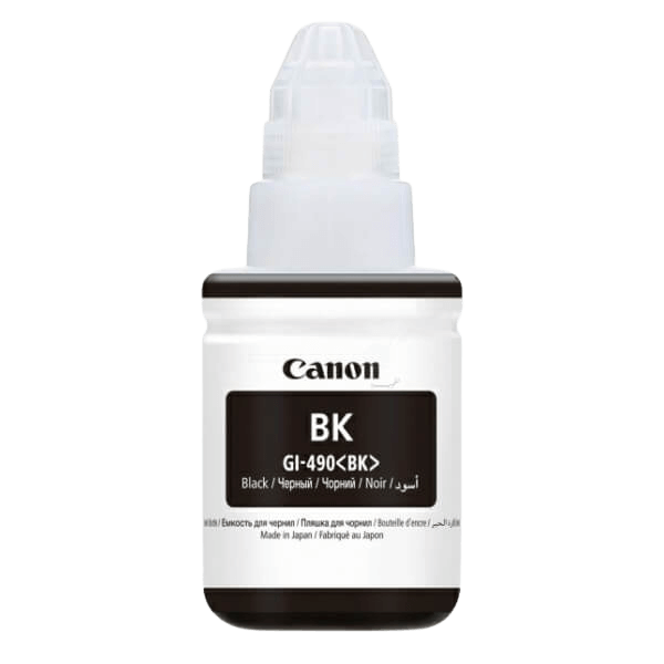 Canon Original GI-490BK 0663C001 svart Blekk refill | Innhold: 135 ml.