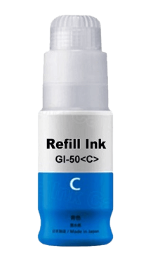 PixoJet Canon GI-50 C 3403C001 cyan Blekk refill | Innhold: 70 ml.