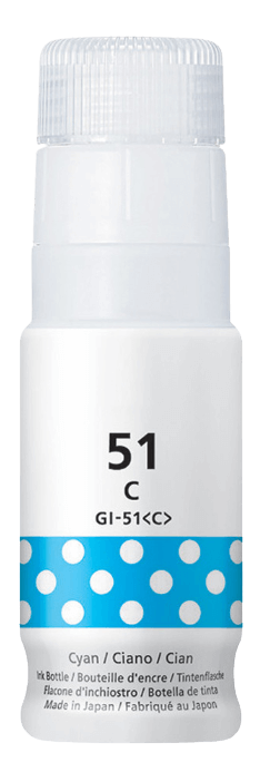 PixoJet Canon GI-51C 4546C001 cyan Blekk refill | Innhold: 70 ml.