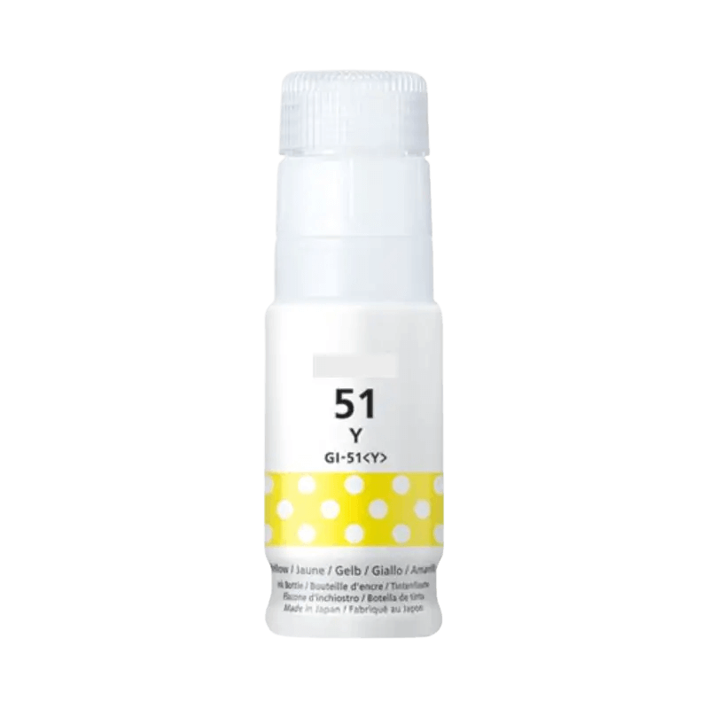 PixoJet Canon GI-51Y 4548C001 gul Blekk refill | Innhold: 70 ml.