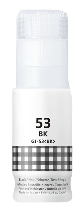 PixoJet Canon GI-53BK 4699C001 svart Blekk refill | Innhold: 60 ml.