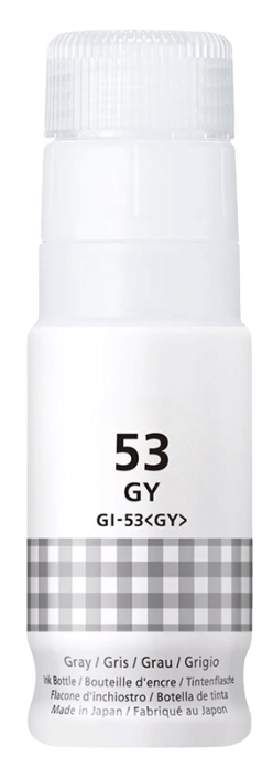PixoJet Canon GI-53GY 4708C001 grå Blekk refill | Innhold: 60 ml.