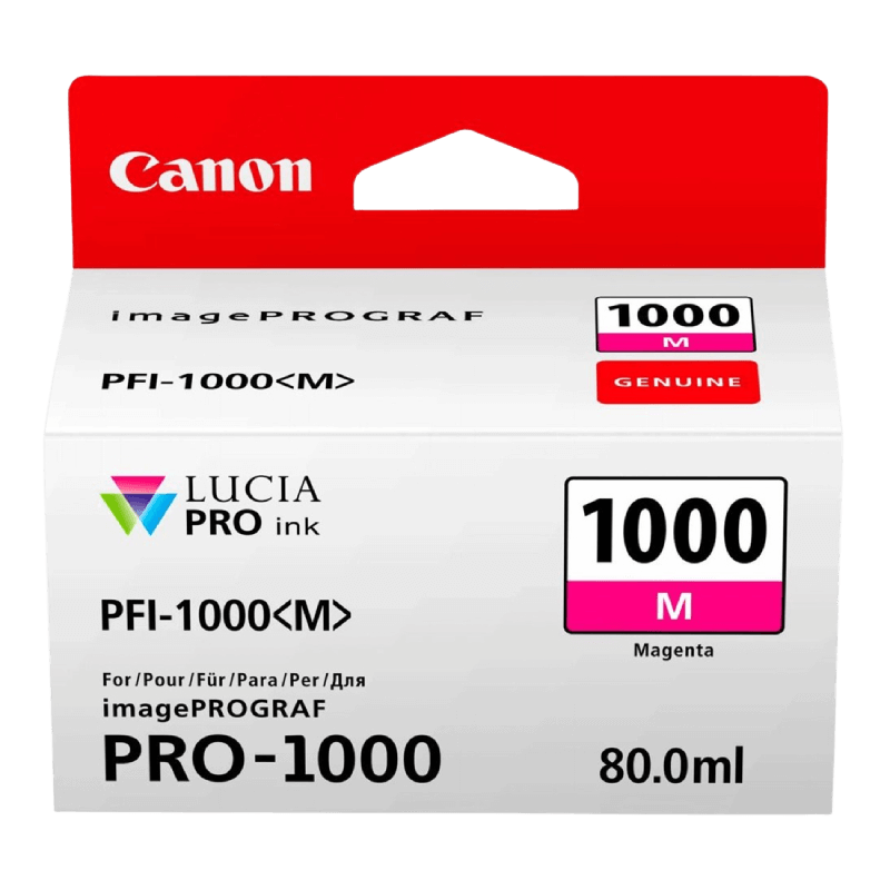 Canon Original PFI-1000M 0548C001 magenta blekkpatron | Innhold: 80 ml.