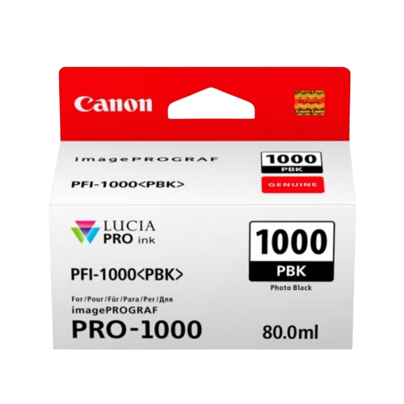 Canon Original PFI-1000PBK 0546C001 fotosvart blekkpatron | Innhold: 80 ml.