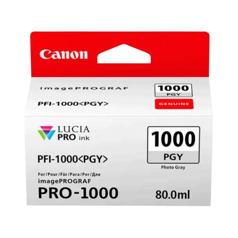 Canon Original PFI-1000PGY 0553C001 foto grå blekkpatron | Innhold: 80 ml.