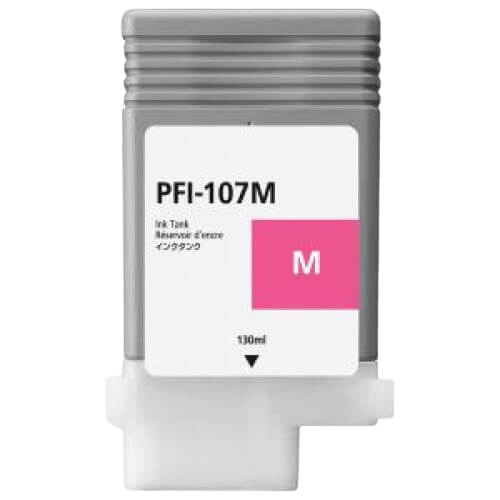PixoJet Canon PFI-107M 6707B001 magenta blekkpatron | Innhold: 130 ml.