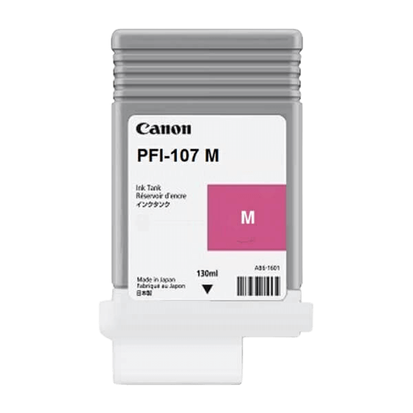 Canon Original PFI-107M 6707B001 magenta blekkpatron | Innhold: 130 ml.