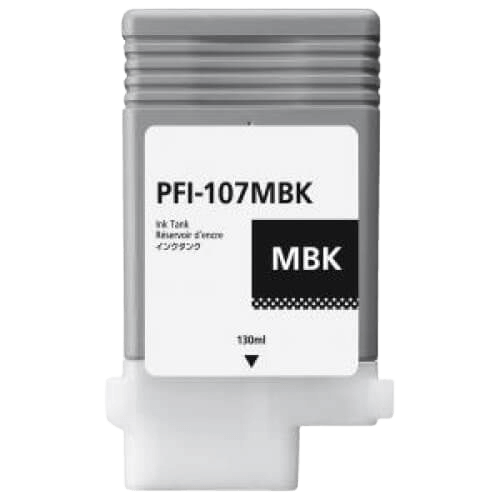 PixoJet Canon PFI-107MBK 6704B001 matt svart blekkpatron | Innhold: 130 ml.