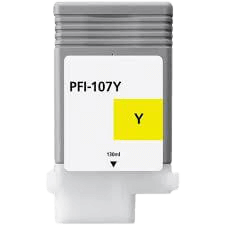 PixoJet Canon PFI-107Y 6708B001 gul blekkpatron | Innhold: 130 ml.