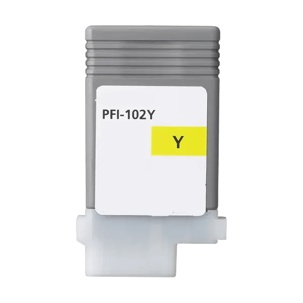 PixoJet Canon PFI102Y 0898B001 gul blekkpatron | Innhold: 130 ml.
