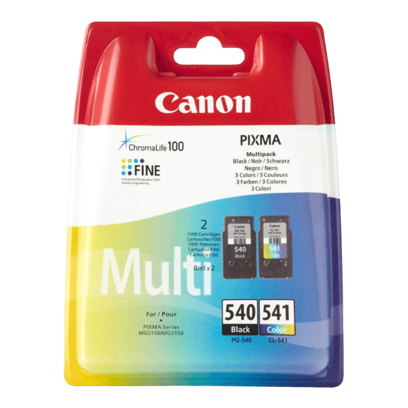 Canon Original PG-540 & CL-541 5225B006 CMYK rabattpakke | Innhold: 2 x 8 ml. ml.