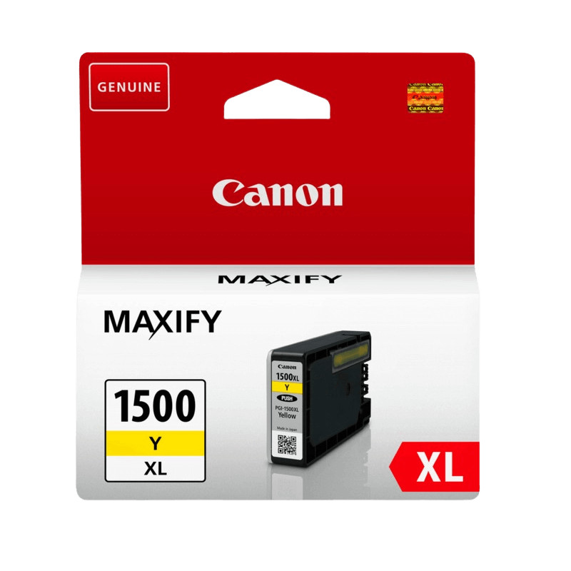 Canon Original PGI-1500XL 9195B001 gul blekkpatron | Innhold: 12 ml.
