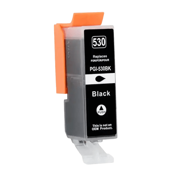 PixoJet Canon PGI-530PGBK 6117C001 pigmentsvart blekkpatron | Innhold: 24 ml.
