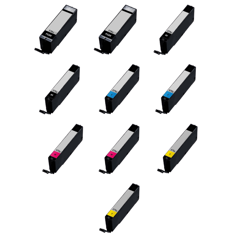 PixoJet Canon PGI-570 PG XL verdipakke - 10 stk.