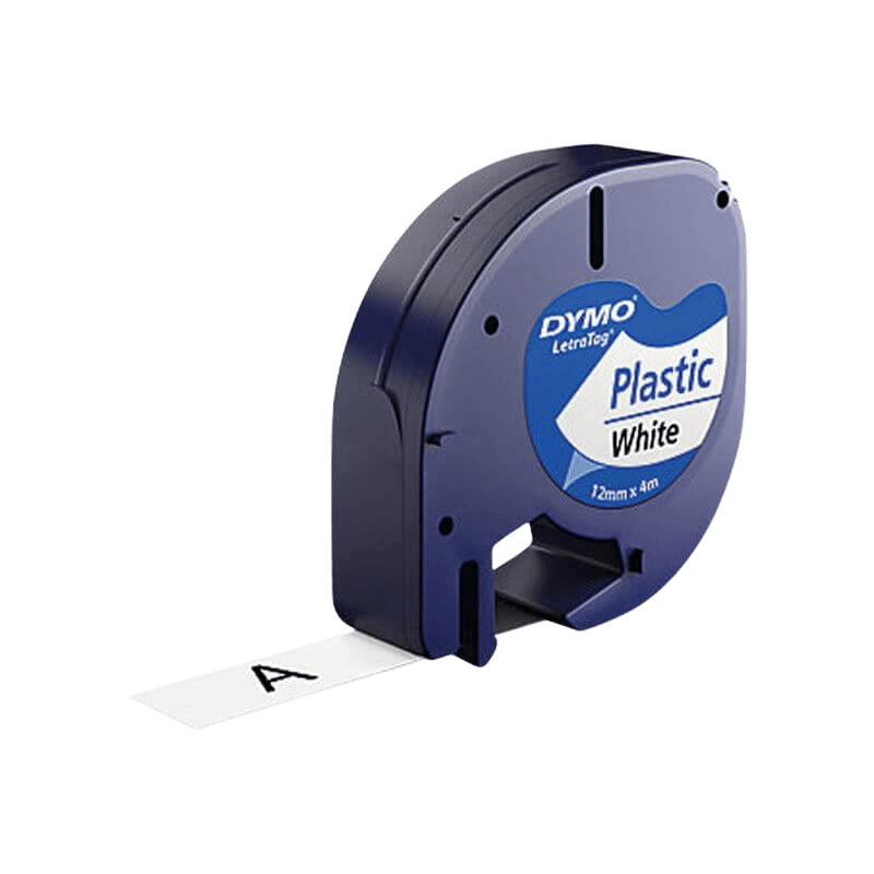PixoJet Dymo S0720600 45020 12 mm x 7 m Hvit tekst / Gjennomsiktig teip