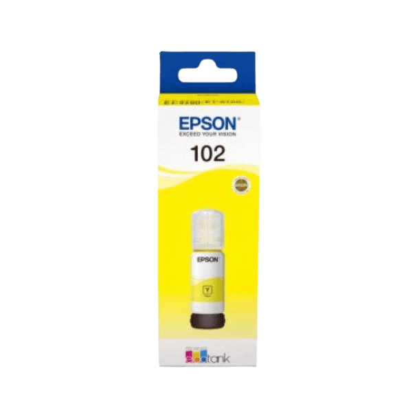 Epson Original 102 C13T03R440 gul Blekk refill | Innhold: 70 ml.