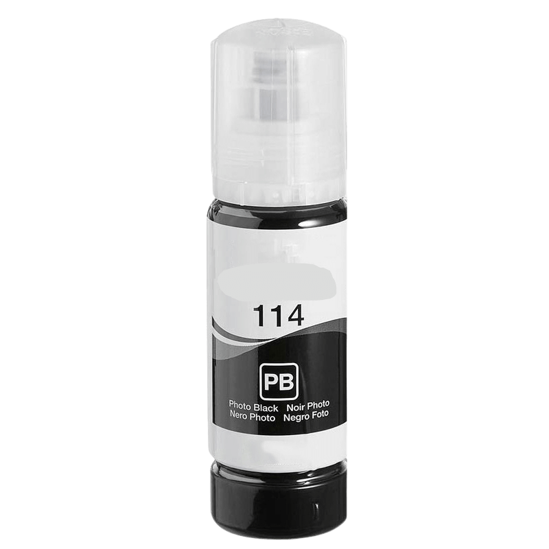 PixoJet Epson 114 C13T07B140 fotosvart Blekk refill | Innhold: 70 ml.