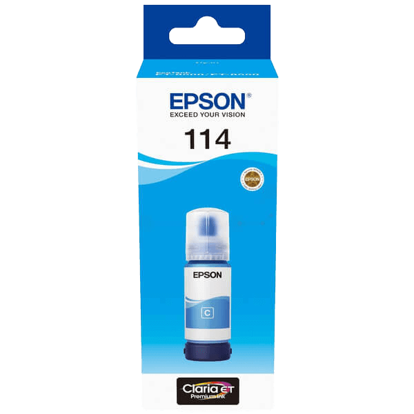 Epson Original 114 C13T07B240 cyan Blekk refill | Innhold: 70 ml.