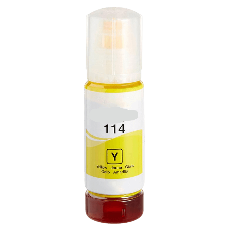 PixoJet Epson 114 C13T07B440 gul Blekk refill | Innhold: 70 ml.
