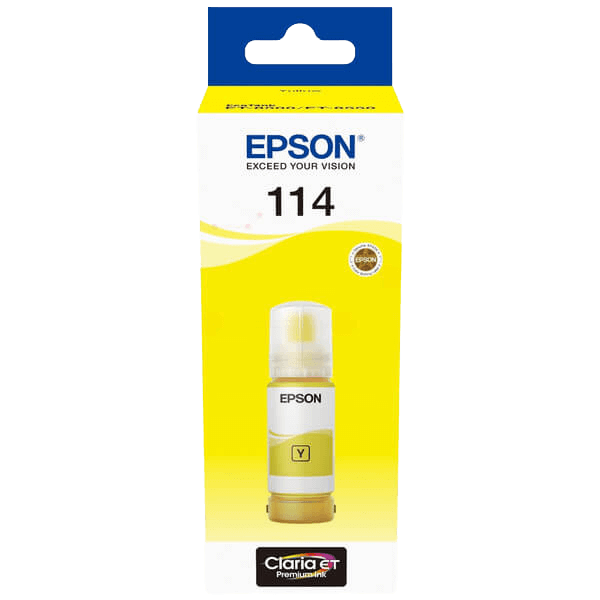 Epson Original 114 C13T07B440 gul Blekk refill | Innhold: 70 ml.