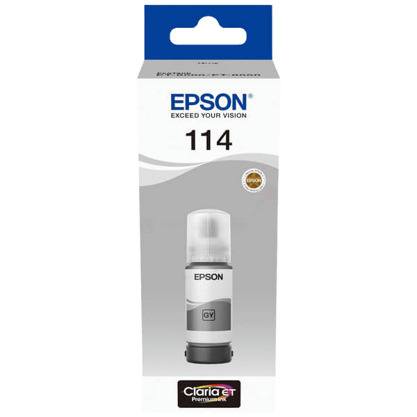 Epson Original 114 C13T07B540 grå Blekk refill | Innhold: 70 ml.